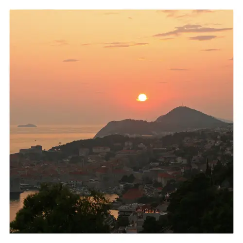dubrovnik sunset