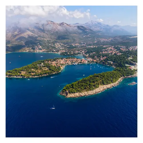 cavtat from sky