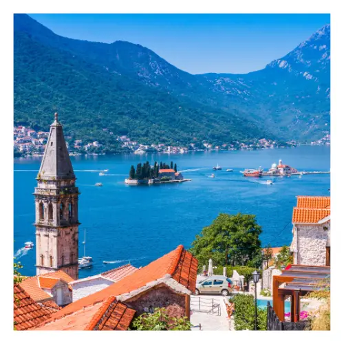 perast montenegro look at sea